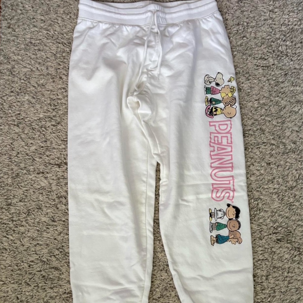 Peanuts White Sweatpants